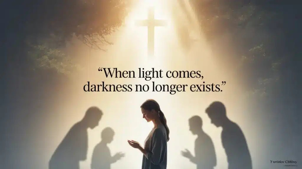 Darkness Flees from the Light