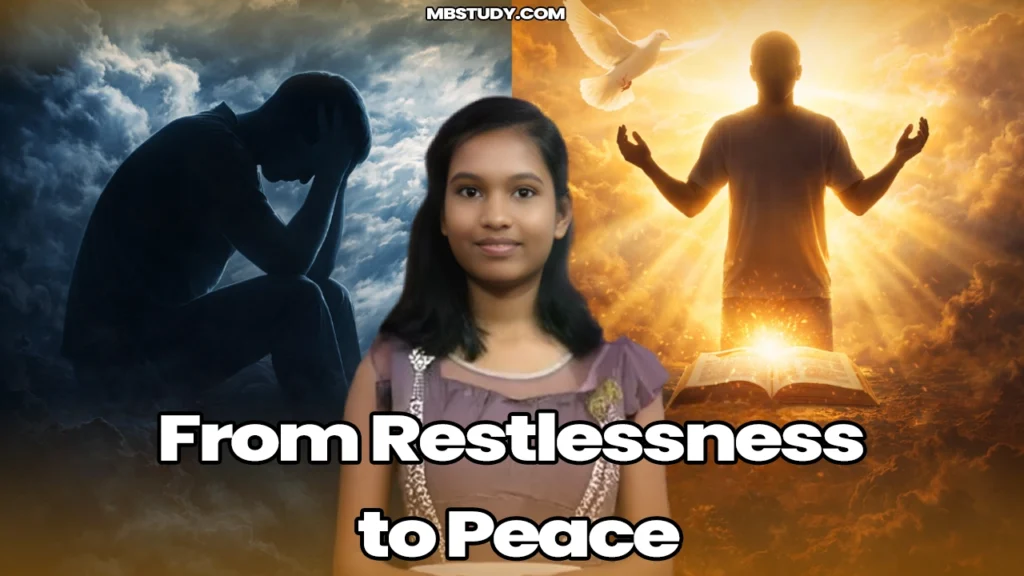 From Restlessness to Peace Through Repentance and the Word
