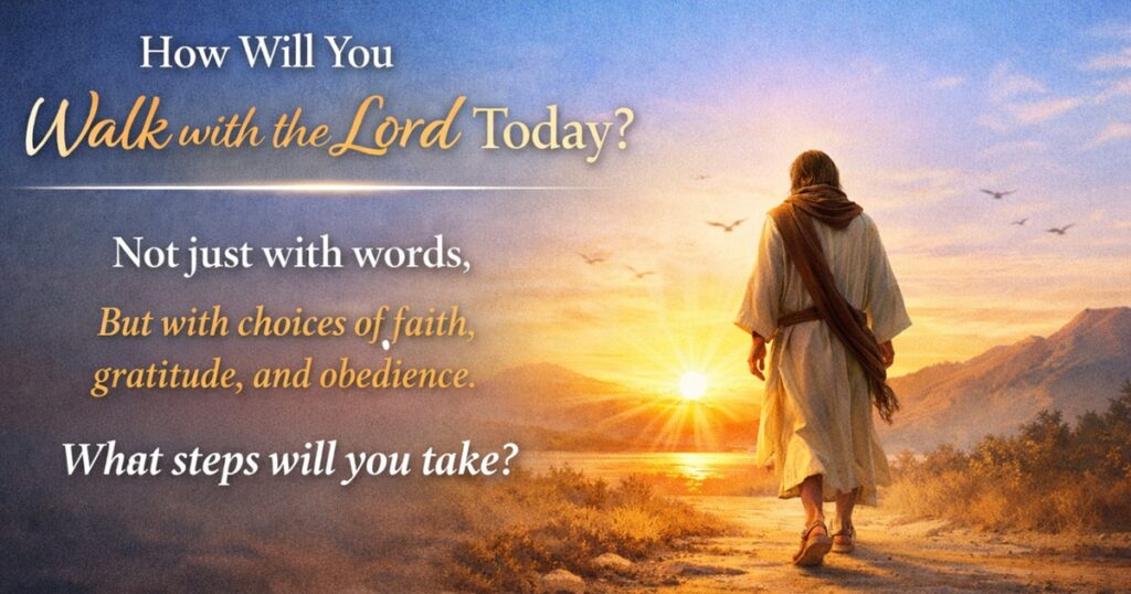 Inspirational message about faith and obedience
