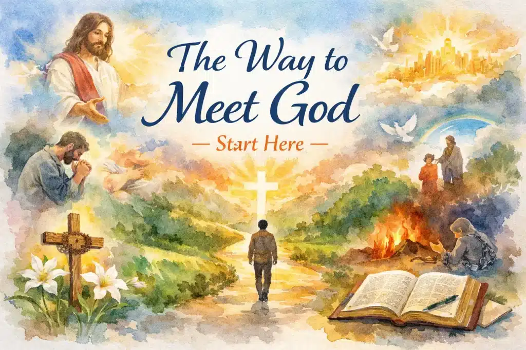 The Way to Meet God – Christian faith journey through Jesus Christ and the Bible