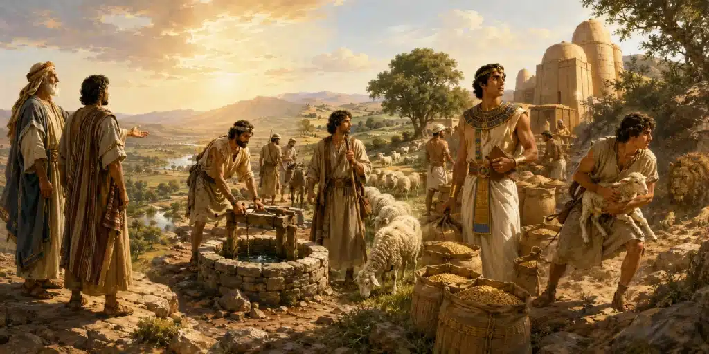 Abraham, Isaac, Jacob, Joseph, and David showing the characteristics of God’s chosen servant