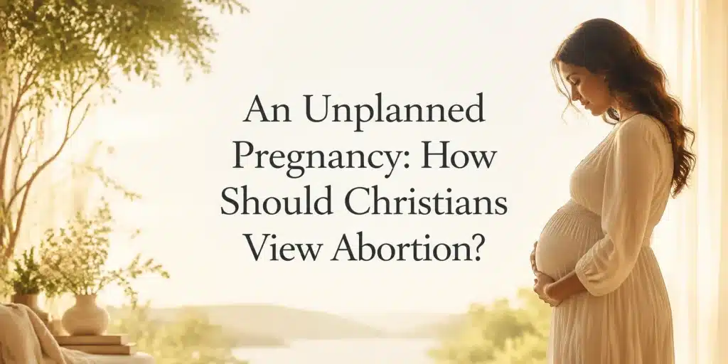 Christian woman considering abortion after an unplanned pregnancy