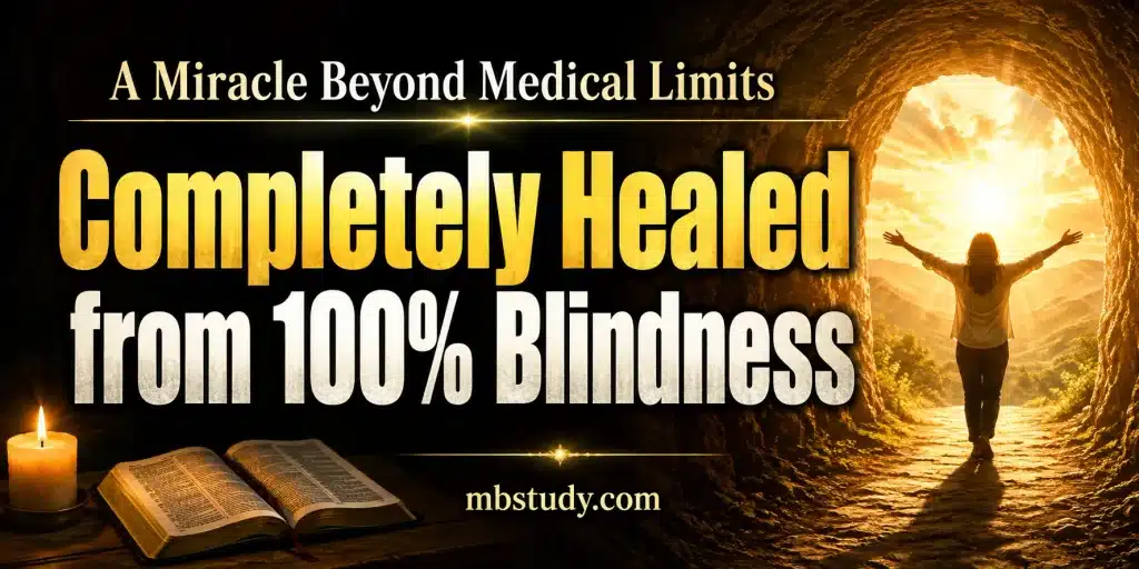 Completely healed from 100% blindness – Poonam’s miracle healing testimony