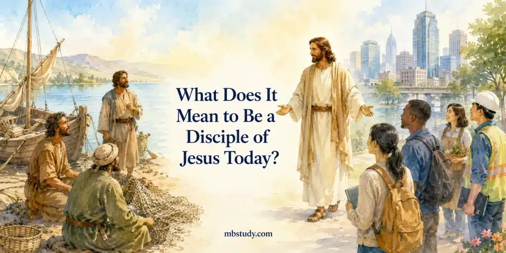 Jesus calling fishermen and modern people to become His disciples