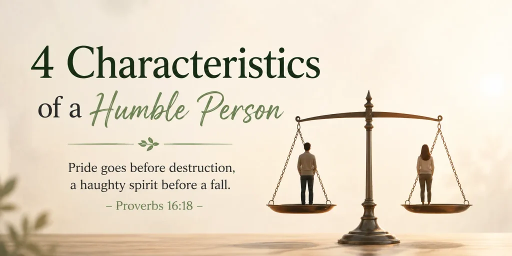 4 characteristics of a humble person based on the Bible