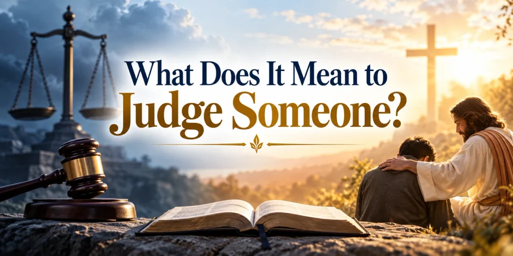 The Bible says do not judge—Christian devotional about judgment, mercy, love, and compassion